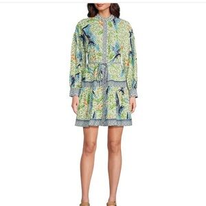 Alex Marie Wren Bird (Floral Print) Dress with Tie Waist